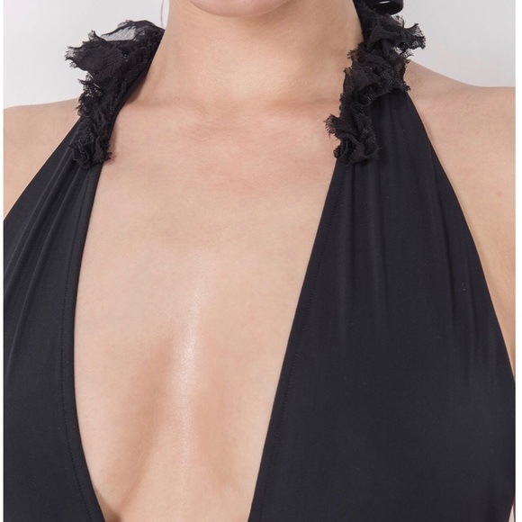 One piece plunge swimsuit - Picture 3 of 3